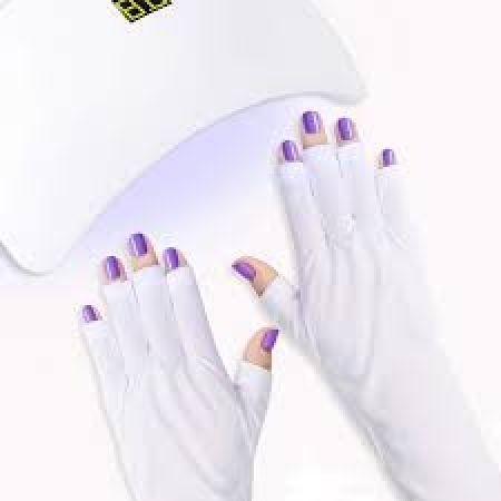 UV Gloves for Nails Fingerless